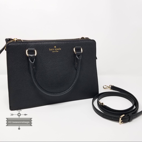 Kate spade lise mulberry Street Black Satchel - Picture 2 of 8